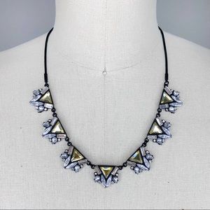 Vintage-Inspired Art Deco Geometric Statement Necklace